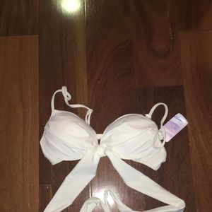 White tie around swimsuit top (BRAND NEW!!)